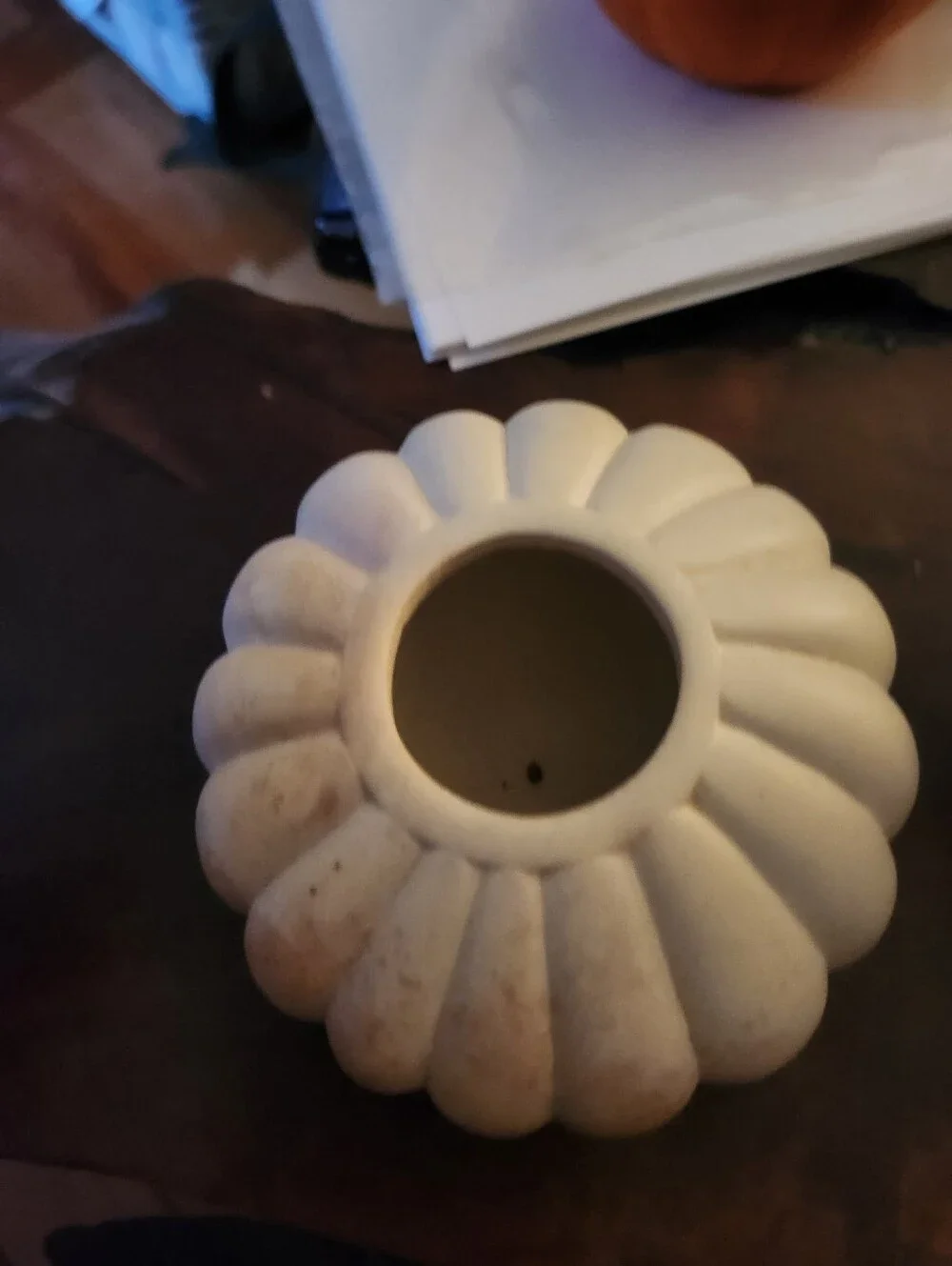 Cream Sugar Pot - Kenya Kisii Stone